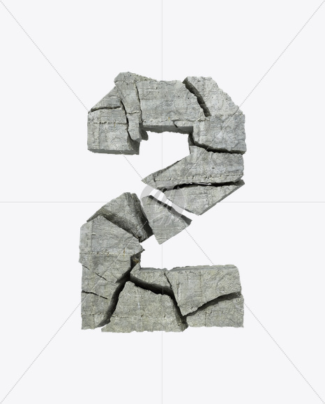 2 from Concrete Rock Font on Yellow Images Creative Fonts - S23174