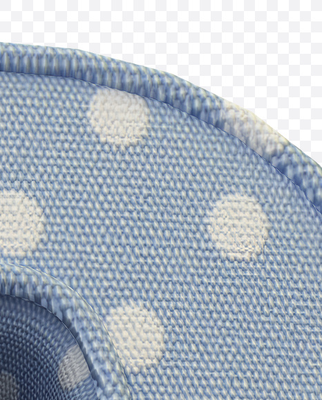 Letter C from Fun Textile Font on Yellow Images Creative Fonts - S23189
