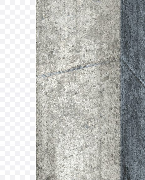 Letter I from Concrete Block Font on Yellow Images Creative Fonts - S23390