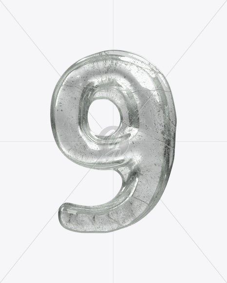 9 from Ice Water Melt Font on Yellow Images Creative Fonts - S23461