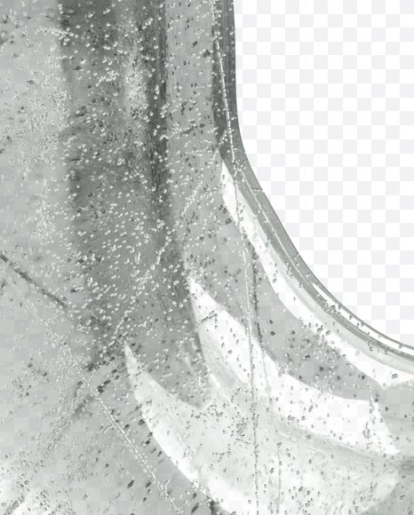 Letter U from Ice Water Melt Font on Yellow Images Creative Fonts - S23447