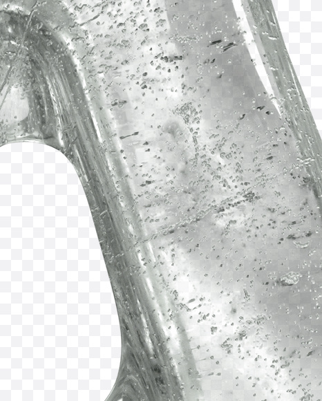 Letter A from Ice Water Melt Font on Yellow Images Creative Fonts - S23427