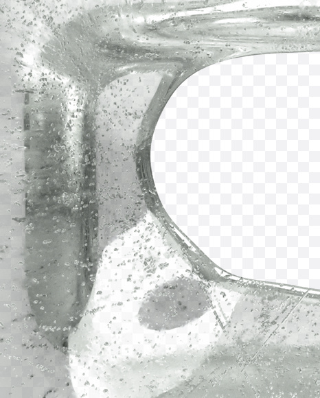 Letter E from Ice Water Melt Font on Yellow Images Creative Fonts - S23431