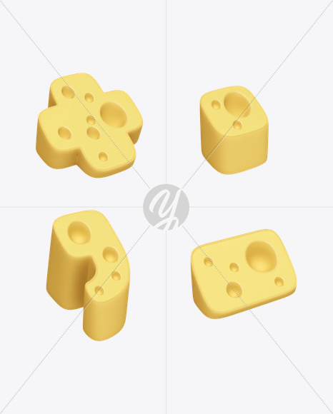 Punctuation marks from Emmentaler Font on Yellow Images Creative Fonts - S23512