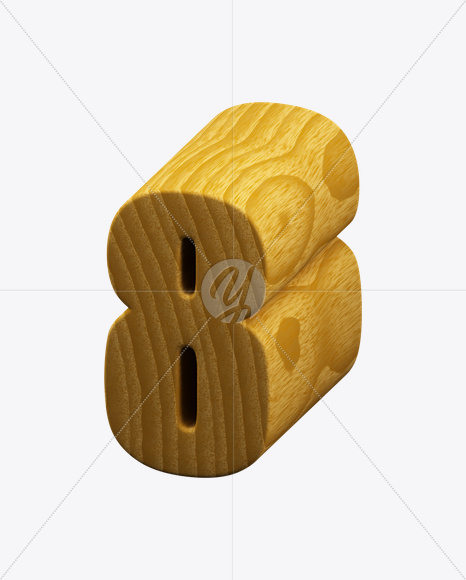 8 from Woodcut Font on Yellow Images Creative Fonts - S23680