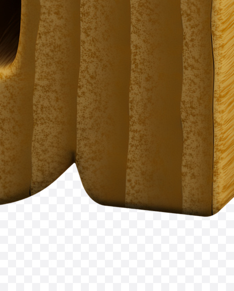 Letter G from Woodcut Font on Yellow Images Creative Fonts - S23653