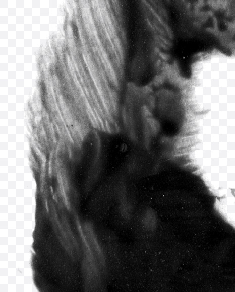 Letter S from Black brush Font on Yellow Images Creative Fonts - S23710