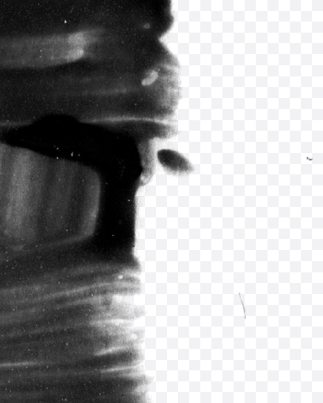 Letter I from Black brush Font on Yellow Images Creative Fonts - S23700