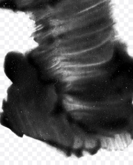 Letter C from Black brush Font on Yellow Images Creative Fonts - S23694