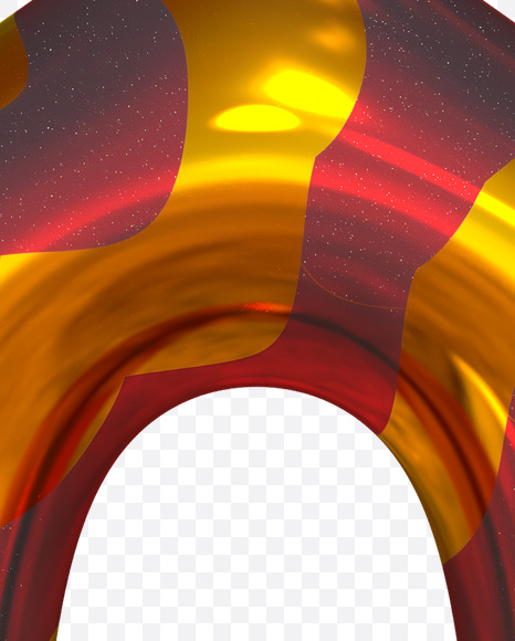 Letter O from Christmas Ball Yellow Font on Yellow Images Creative Fonts - S23748