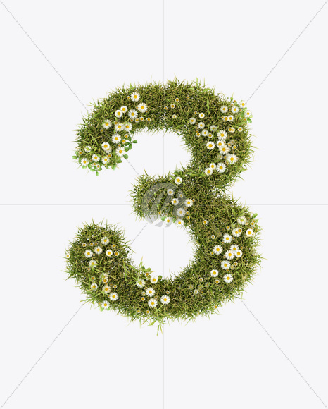 3 from Daisy Font on Yellow Images Creative Fonts - S23805