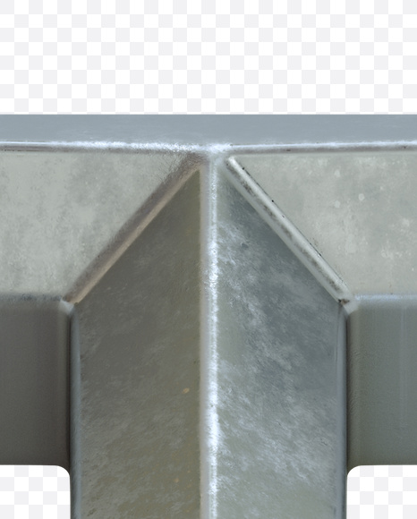 Letter I from Metal Bevel Font on Yellow Images Creative Fonts - S23874