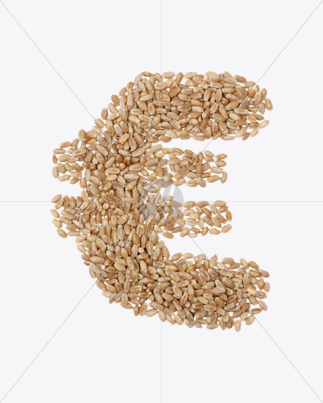 euro from Rye Seeds Font on Yellow Images Creative Fonts - S23951