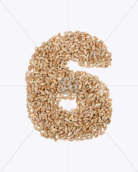 6 from Rye Seeds Font on Yellow Images Creative Fonts - S23941