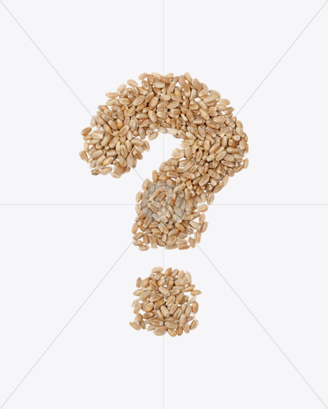 ? from Rye Seeds Font on Yellow Images Creative Fonts - S23947