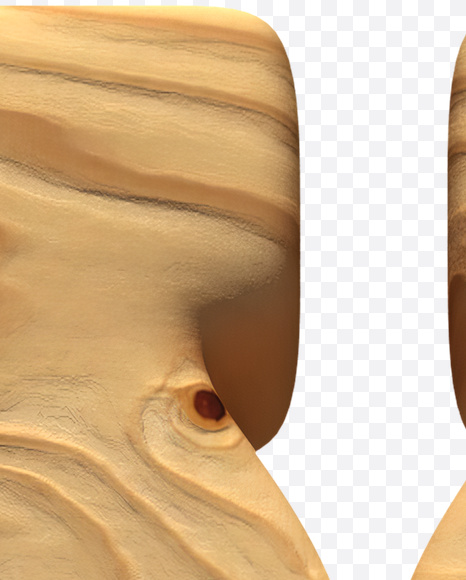 Letter X from Wooden Font on Yellow Images Creative Fonts - S24295