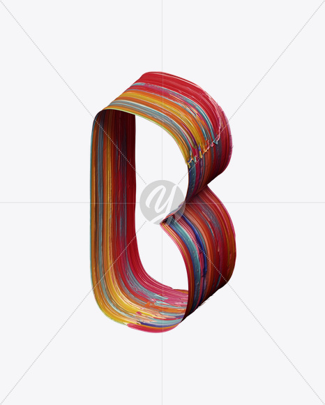 Letter B from Masterpiece Font on Yellow Images Creative Fonts - S24671