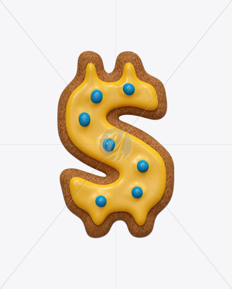 $ from I Like Cookies Font on Yellow Images Creative Fonts - S24840