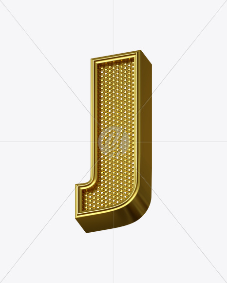 Letter J from Rich Font on Yellow Images Creative Fonts - S24946