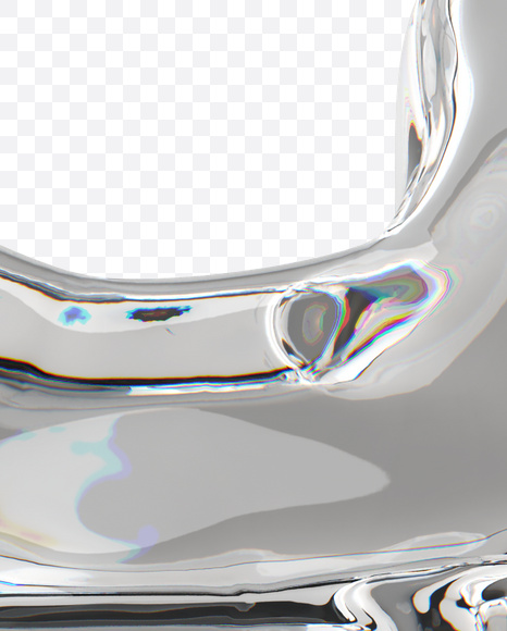 Letter Q from Smooth Ice Font on Yellow Images Creative Fonts - S25177
