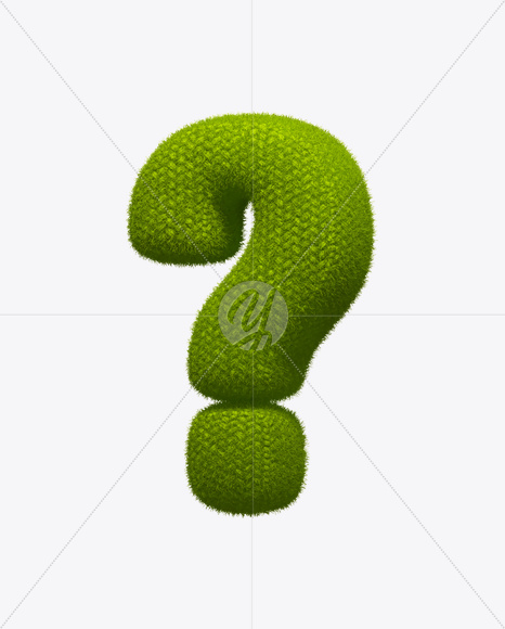 ? from Green Knit Font on Yellow Images Creative Fonts - S25282