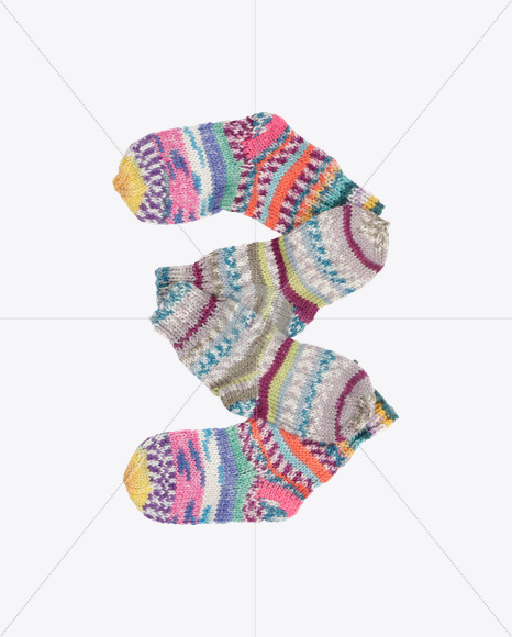 3 from Socks Font on Yellow Images Creative Fonts - S25712