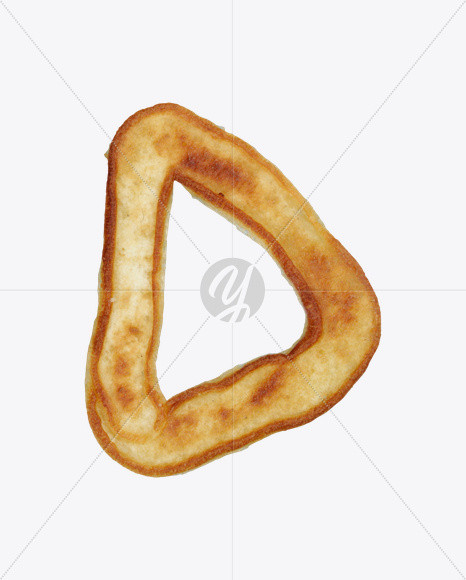 Letter D from Small Pancakes Font on Yellow Images Creative Fonts - S25913