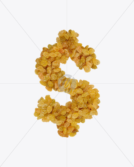 $ from Raisins Font on Yellow Images Creative Fonts - S26001