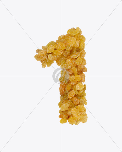 1 from Raisins Font on Yellow Images Creative Fonts - S25989