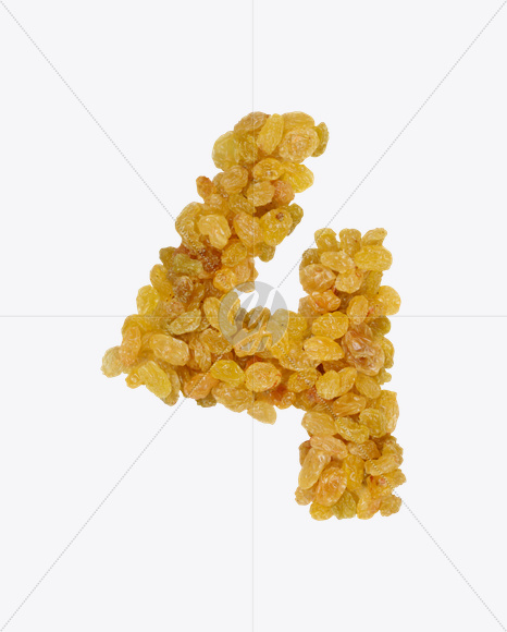 4 from Raisins Font on Yellow Images Creative Fonts - S25992