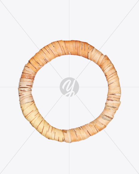 Letter O from Weaving Font on Yellow Images Creative Fonts - S26154