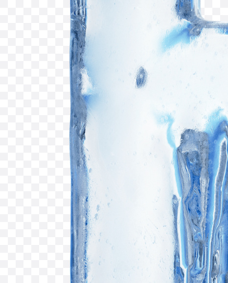Letter P from Ice Melt on Yellow Images Creative Fonts - S26341