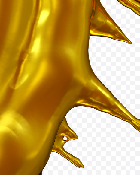 Letter Q from No More Gold Font on Yellow Images Creative Fonts - S26388