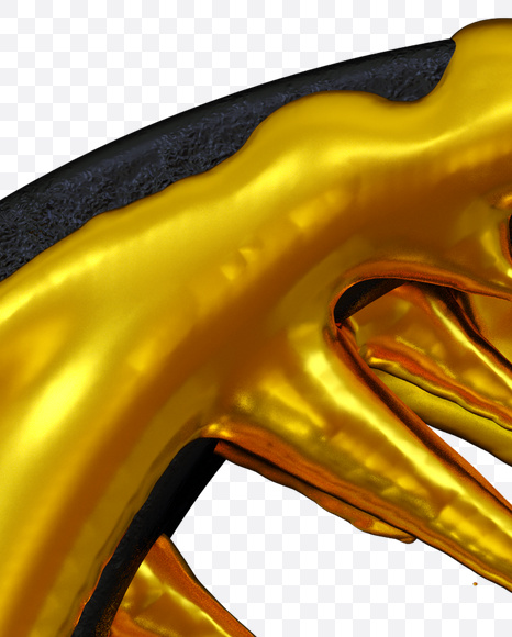 Letter G from No More Gold Font on Yellow Images Creative Fonts - S26378