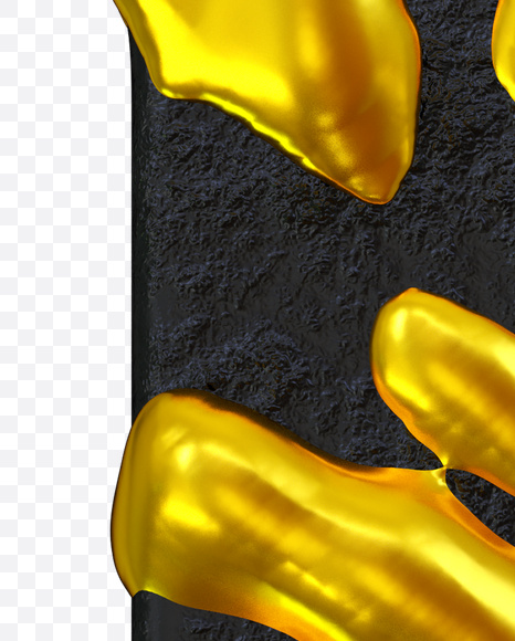 Letter Y from No More Gold Font on Yellow Images Creative Fonts - S26396