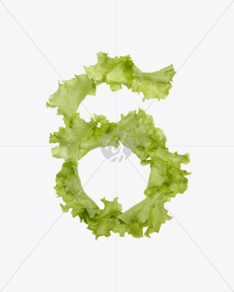 6 from Salad Font on Yellow Images Creative Fonts - S26582