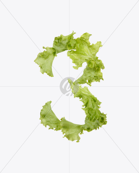 3 from Salad Font on Yellow Images Creative Fonts - S26579