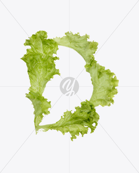 Letter D from Salad Font on Yellow Images Creative Fonts - S26554