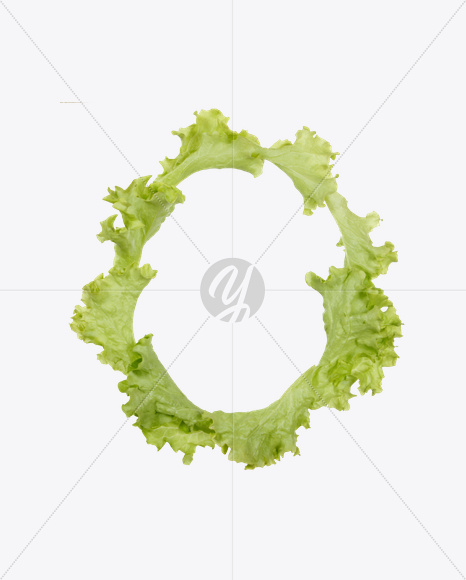 Letter O from Salad Font on Yellow Images Creative Fonts - S26565