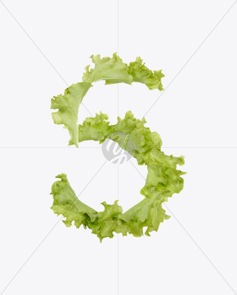 5 from Salad Font on Yellow Images Creative Fonts - S26581