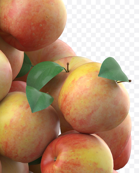 Apple A from Apple Garden Font on Yellow Images Creative Fonts - S28357