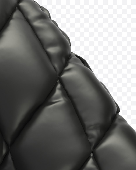 N uppercase from Black Leather Font on Yellow Images Creative Fonts - S28435