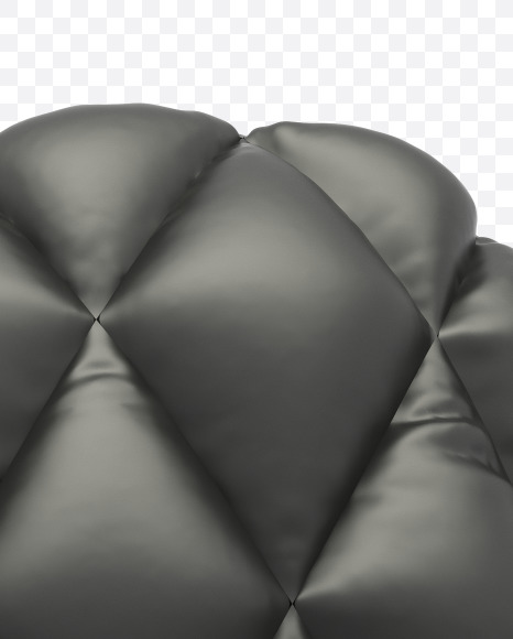 M uppercase from Black Leather Font on Yellow Images Creative Fonts - S28433