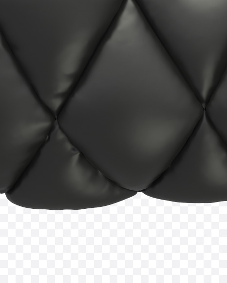 E uppercase from Black Leather Font on Yellow Images Creative Fonts - S28417