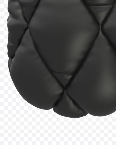 K uppercase from Black Leather Font on Yellow Images Creative Fonts - S28429