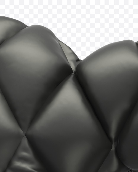 M lowercase from Black Leather Font on Yellow Images Creative Fonts - S28434