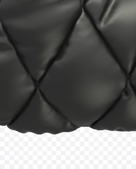 L uppercase from Black Leather Font on Yellow Images Creative Fonts - S28431