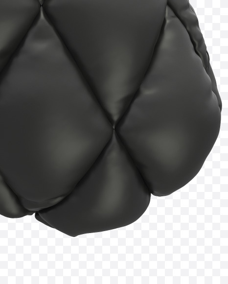 X uppercase from Black Leather Font on Yellow Images Creative Fonts - S28455