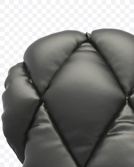 V uppercase from Black Leather Font on Yellow Images Creative Fonts - S28451