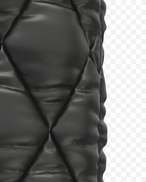 U uppercase from Black Leather Font on Yellow Images Creative Fonts - S28449